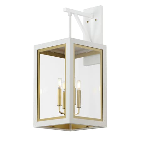Maxim Lighting Neoclass 4-Light Outdoor Wall Sconce 30056CLWTGLD